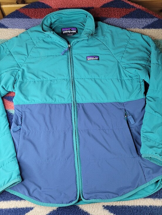 Patagonia Jackets & Blazers - Patagonia Pack In Jacket Womens Large Borealis Green Blue Full Zip